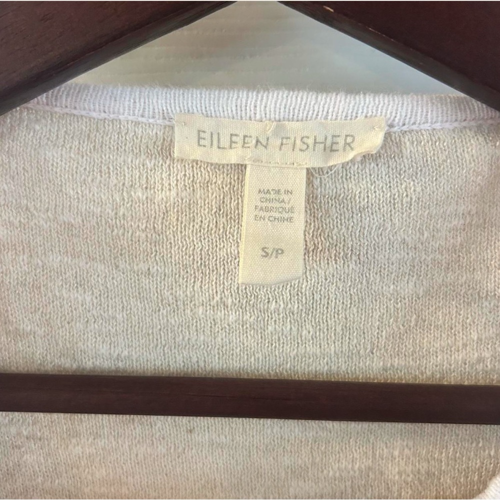 Eileen Fisher Cream Knit Top - Picture 3 of 3